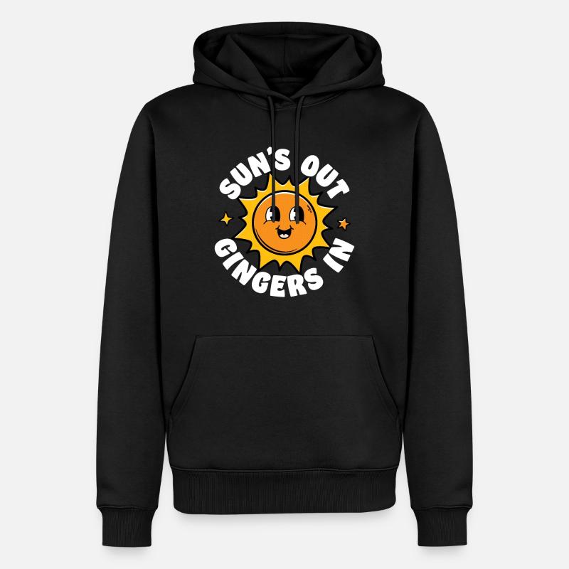 Soleils Out Gingers In - Sweat à capuche Premium bio Homme - noir
