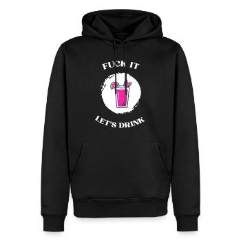 ça laisse boire - Sweat à capuche Premium bio Homme - noir - Devant - Nico (187cm)
