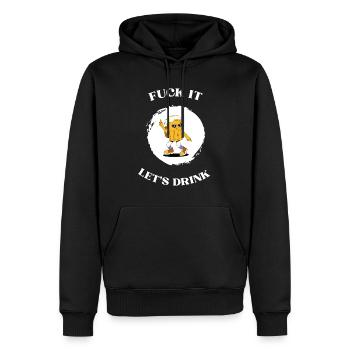 ça laisse boire - Sweat à capuche Premium bio Homme - noir - Devant - Nico (187cm)