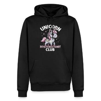Hystérectomie pour restaurer la - Sweat à capuche Premium bio Homme - noir - Devant - Nico (187cm)