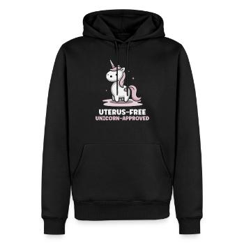 Hystérectomie pour restaurer la - Sweat à capuche Premium bio Homme - noir - Devant - Nico (187cm)