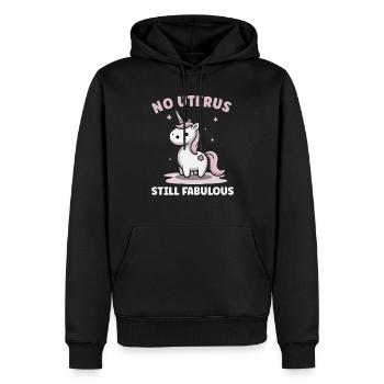 Hystérectomie pour restaurer la - Sweat à capuche Premium bio Homme - noir - Devant - Nico (187cm)