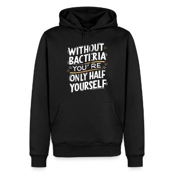 Microbiologiste Microbiologie Laboratoire Biologie des staphylocoques - Sweat à capuche Premium bio Homme - noir - Devant - Nico (187cm)