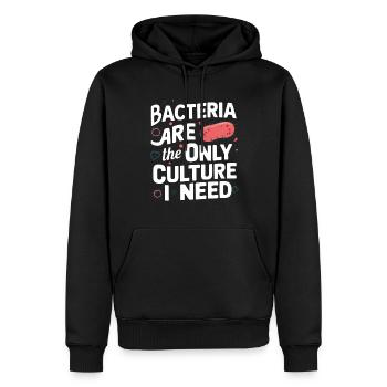 Microbiologiste Microbiologie Laboratoire Biologie des staphylocoques - Sweat à capuche Premium bio Homme - noir - Devant - Nico (187cm)