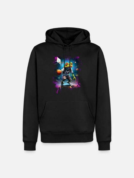 Basketball Frog - Men’s Premium Organic Hoodie - black