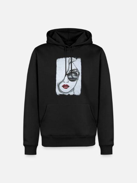 Graffeuse à Paris - Sweat à capuche Premium bio Homme - noir