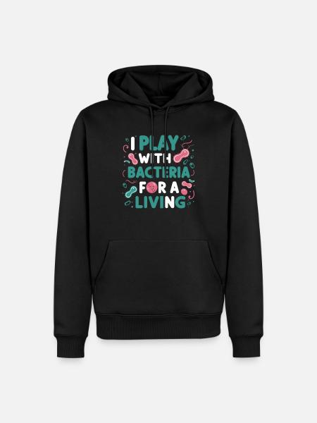 Microbiologist Microbiology Lab Staph Biology - Men’s Premium Organic Hoodie - black