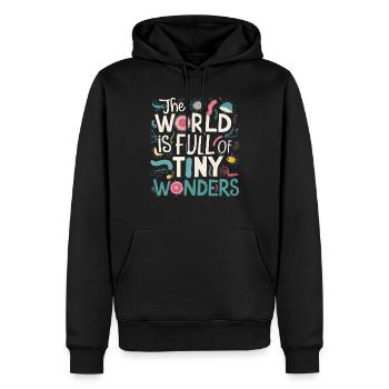 Microbiologiste Microbiologie Laboratoire Biologie des staphylocoques - Sweat à capuche Premium bio Homme - noir - Devant - Nico (187cm)