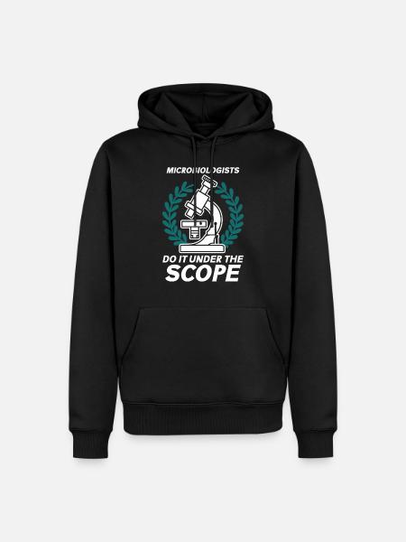 Microbiologist Microbiology Lab Staph Biology - Men’s Premium Organic Hoodie - black
