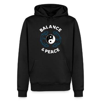 Kung Fu Chinesisches Kung Fu Asiatisches Kung Fu - Männer Premium Bio Hoodie - Schwarz - Vorne - Nico (187cm)