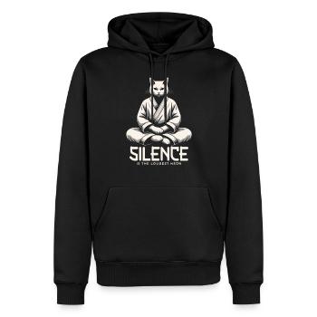 Kung Fu Kung Fu Chinois Kung Fu Asiatique - Sweat à capuche Premium bio Homme - noir - Devant - Nico (187cm)