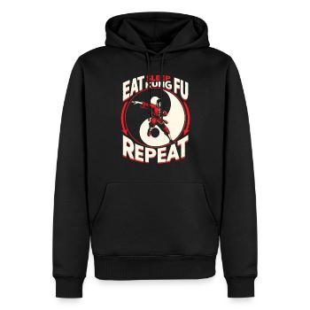 Kung Fu Chinesisches Kung Fu Asiatisches Kung Fu - Männer Premium Bio Hoodie - Schwarz - Vorne - Nico (187cm)