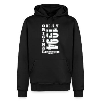 Vintage May 1994 May 1994 Vintage May 1994 - Men’s Premium Organic Hoodie - black - Front - Nico (187cm)