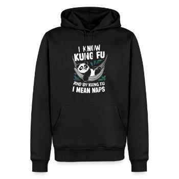 Kung Fu Chinesisches Kung Fu Asiatisches Kung Fu - Männer Premium Bio Hoodie - Schwarz - Vorne - Nico (187cm)