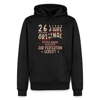 26 Geburtstag 26 Jahre Mann 26 jahre legende 26 - Männer Premium Bio Hoodie - Schwarz - Vorne - Nico (187cm)
