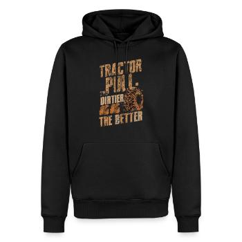 Tracteur tirant Tracteur Tracteur Tracteur Ferme Électrique - Sweat à capuche Premium bio Homme - noir - Devant - Nico (187cm)