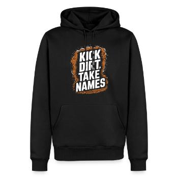 Tracteur tirant Tracteur Tracteur Tracteur Ferme Électrique - Sweat à capuche Premium bio Homme - noir - Devant - Nico (187cm)