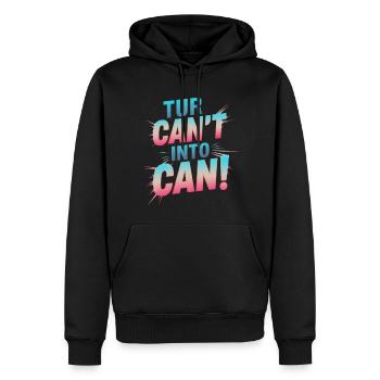 de ne pas pouvoir devient être capable - Sweat à capuche Premium bio Homme - noir - Devant - Nico (187cm)