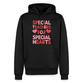 Sonderpädagogik-lehrer „sped Teacher Inclusion“ - Männer Premium Bio Hoodie - Schwarz - Vorne - Nico (187cm)
