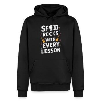 Sonderpädagogik-lehrer „sped Teacher Inclusion“ - Männer Premium Bio Hoodie - Schwarz - Vorne - Nico (187cm)