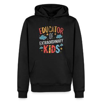 Sonderpädagogik-lehrer „sped Teacher Inclusion“ - Männer Premium Bio Hoodie - Schwarz - Vorne - Nico (187cm)