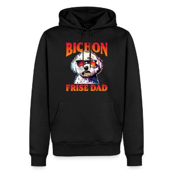Bichon Frise Dog Breed Bichon Frise Dad - Männer Premium Bio Hoodie - Schwarz - Vorne - Nico (187cm)