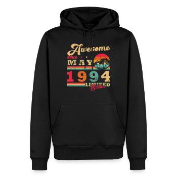 May 1994 Birthday Gift May 1994 - 1994 May - Men’s Premium Organic Hoodie - black - Front - Nico (187cm)