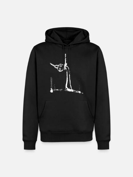 Fernsehturm Hangman - Männer Premium Bio Hoodie - Schwarz