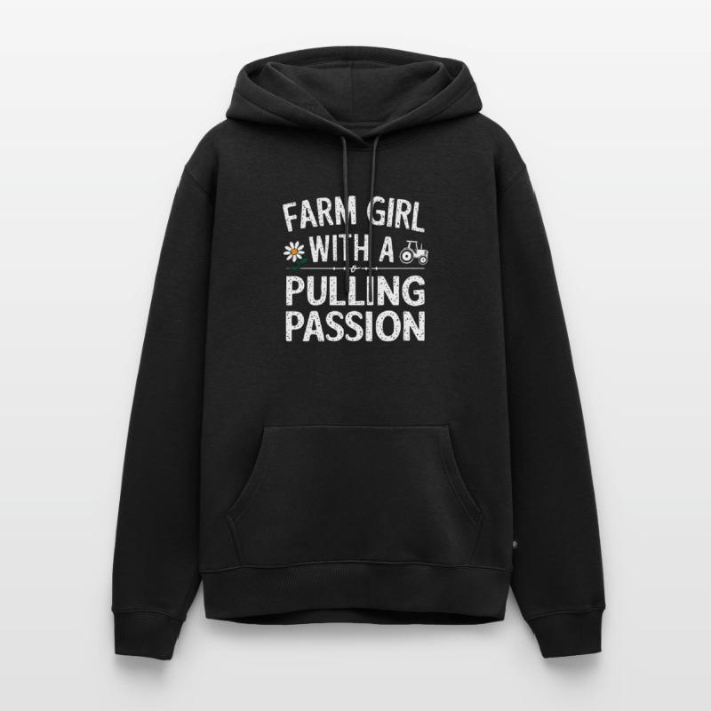 Tractor Pulling Tractor Pulling Tractor Power Farm Männer Premium Bio Hoodie