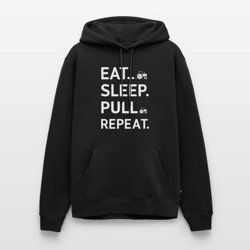 Tractor Pulling Tractor Pulling Tractor Power Farm Männer Premium Bio Hoodie