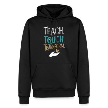 Sonderpädagogik-lehrer „sped Teacher Inclusion“ - Männer Premium Bio Hoodie - Schwarz - Vorne - Nico (187cm)