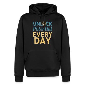 Sonderpädagogik-lehrer „sped Teacher Inclusion“ - Männer Premium Bio Hoodie - Schwarz - Vorne - Nico (187cm)