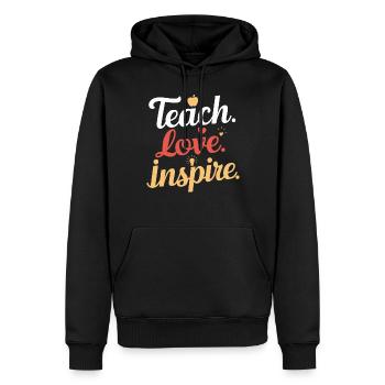 Sonderpädagogik-lehrer „sped Teacher Inclusion“ - Männer Premium Bio Hoodie - Schwarz - Vorne - Nico (187cm)