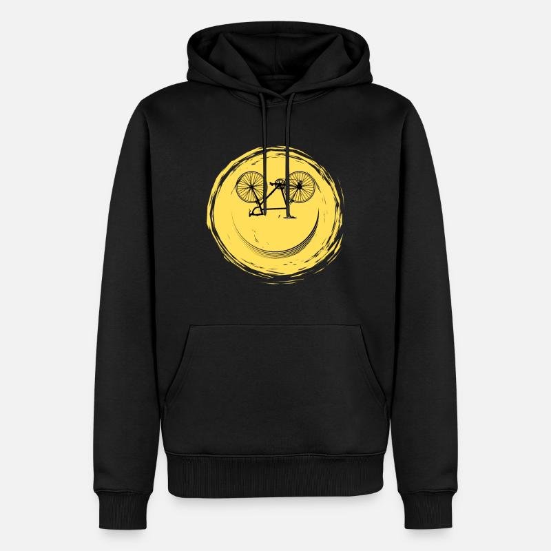 Face de vélo - Sweat à capuche Premium bio Homme - noir