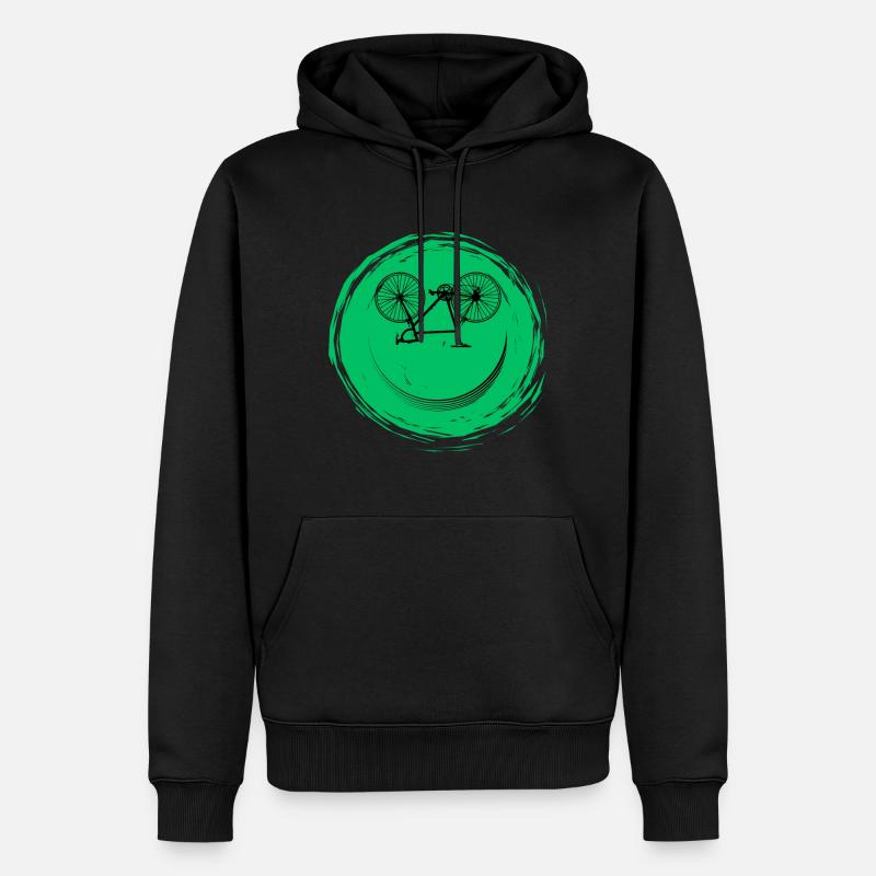 Face de vélo - Sweat à capuche Premium bio Homme - noir