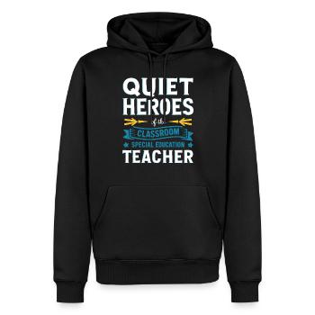 Sonderpädagogik-lehrer „sped Teacher Inclusion“ - Männer Premium Bio Hoodie - Schwarz - Vorne - Nico (187cm)