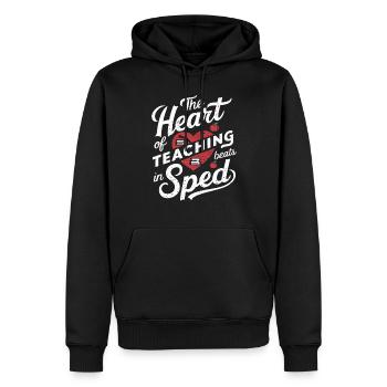 Sonderpädagogik-lehrer „sped Teacher Inclusion“ - Männer Premium Bio Hoodie - Schwarz - Vorne - Nico (187cm)