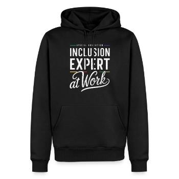 Sonderpädagogik-lehrer „sped Teacher Inclusion“ - Männer Premium Bio Hoodie - Schwarz - Vorne - Nico (187cm)