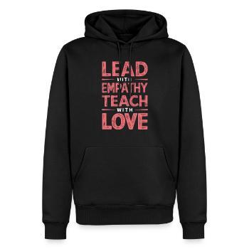 Sonderpädagogik-lehrer „sped Teacher Inclusion“ - Männer Premium Bio Hoodie - Schwarz - Vorne - Nico (187cm)