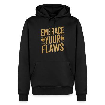 Kintsugi Kintsukuroi Imperfekte Japanische Kunst - Männer Premium Bio Hoodie - Schwarz - Vorne - Nico (187cm)