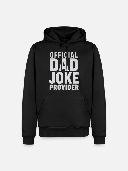 Official Dad Joke Provider - Men’s Premium Organic Hoodie - black