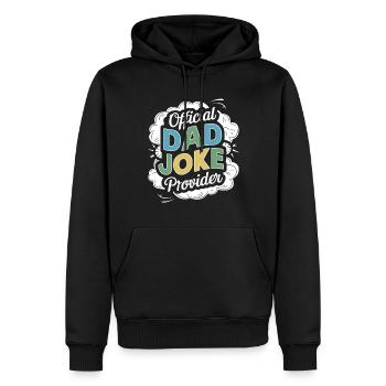 Offizieller Papa Witz Lieferant - Männer Premium Bio Hoodie - Schwarz - Vorne - Nico (187cm)