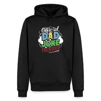 Offizieller Dad Joke Provider Stilvoll - Männer Premium Bio Hoodie - Schwarz - Vorne - Nico (187cm)
