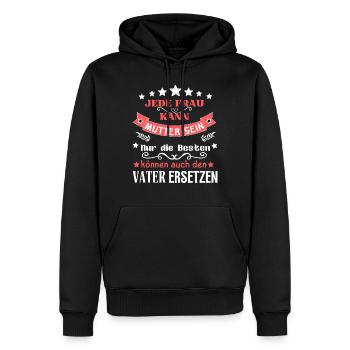 Schöner Spruch für Mütter - Muttertag - super Mama - Männer Premium Bio Hoodie - Schwarz - Vorne - Nico (187cm)