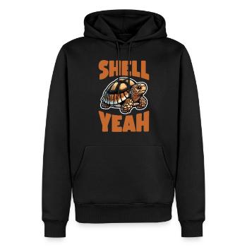 Sulcata Tortoise Tortoise Gift Tortoises - Men’s Premium Organic Hoodie - black - Front - Nico (187cm)