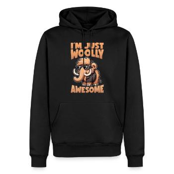 Wollmammut Mammut Mammut Geschenk - Männer Premium Bio Hoodie - Schwarz - Vorne - Nico (187cm)