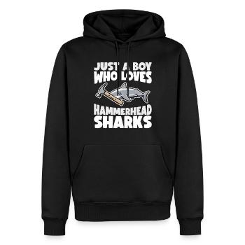 Hammerhai Hammerhai Hammerhai Hai Geschenk - Männer Premium Bio Hoodie - Schwarz - Vorne - Nico (187cm)