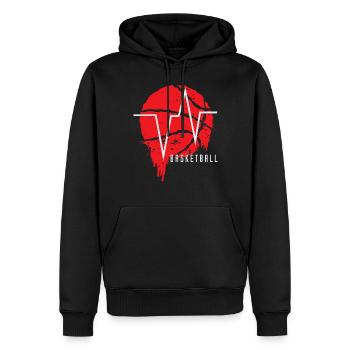 Basket-ball Basketteurs Joueurs - Sweat à capuche Premium bio Homme - noir - Devant - Nico (187cm)
