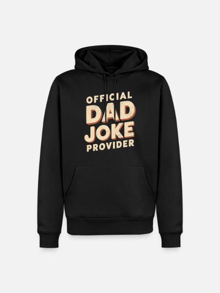 Official Dad Joke Provider - Men’s Premium Organic Hoodie - black