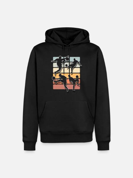 Soccer Soccer Players - Men’s Premium Organic Hoodie - black
